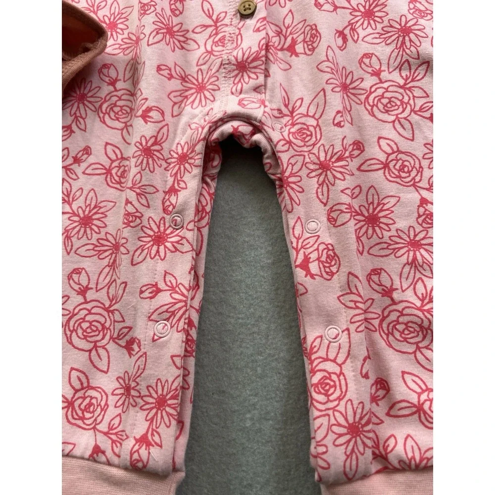 Carters / Cat & Jack 6 Months Baby Girl Lot Shirt/Pants Set & Sleeper Pink Peach